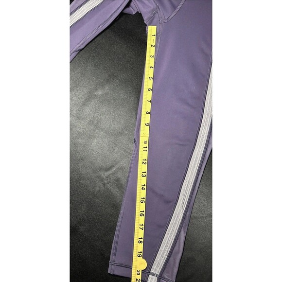 Lululemon Leggings Womens 6 Purple Power Lines Crop 21" Inseam Gym Yoga W6ARZS - Picture 6 of 7